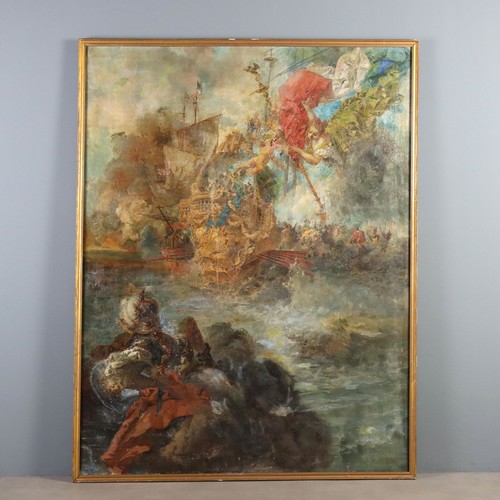 Dipinto antico battaglia - dipinto,
