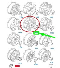 TAPPO CENTRALE CERCHIO IN LEGA