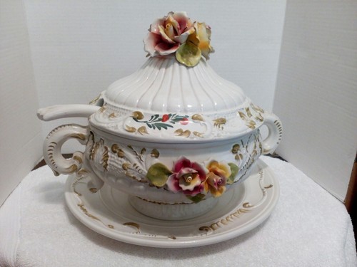Zuppiera grande capodimonte - zuppiera,