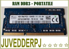RAM 4GB DDR3 PC3-12800S 1Rx8 1600MHz PORTATILE MEMORIA SODIMM NOTEBOOK SK HYNIX