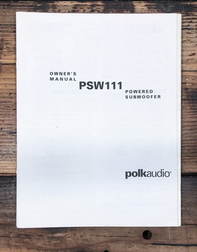 Polk audio psw111 subwoofer - polk,