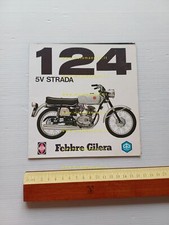 Gilera 124 5V Strada 1971 depliant italiano originale