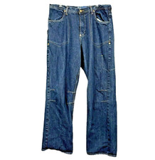 Jeans uomo vintage Exsto Y2K gamba larga larghi larghi larghi taglia 36x30 streetwear invecchiato