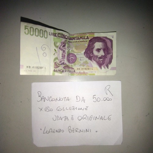 Banconota lire 50000 bernini - lire,