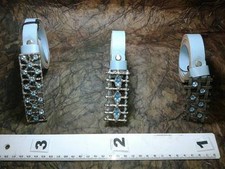 CINTURA PELLE 2 CM FIBBIA celeste gioiello artigianale vintage BELT BUCKLE ME8