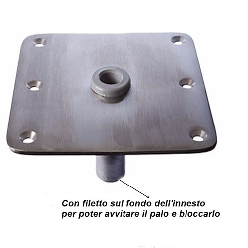 Piastra per fissaggio sul deck - fissaggio,