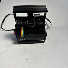 Macchina fotografica Polaroid vintage Spirit One Step 600 Land striscia arcobaleno istantanea non testata
