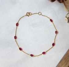 Bracciale ovale rubino