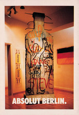 C9358) CARTOLINA PUBBLICITARIA VODKA ABSOLUT BERLIN COLLECTION N 25