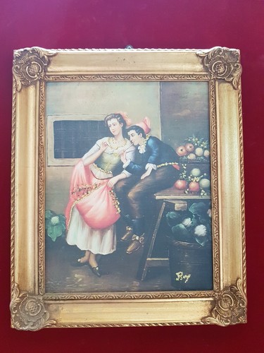 Quadro dipinto mano con - quadro, a
