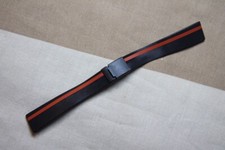 Cinturino strap vintage in Caucciù con fibbia Deployant stile Ferrari, anni 90