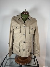 Giacca Beige Pinko Sahariana Strass Brillanti 