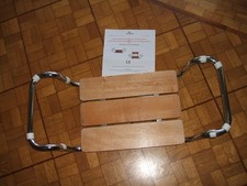 SEDILE IN LEGNO CON TELAIO IN