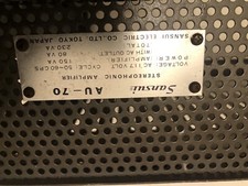 Sansui au 70 valvole stereo