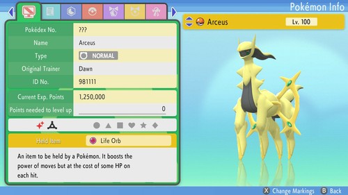 Shiny arceus 6ivs pokemon bdsp - shiny,