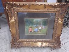 Dipinto Olio Su Tavola Di Vincenzo Laricchia Raffigurante Bambini