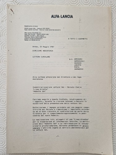 Lettera circolare aziendale