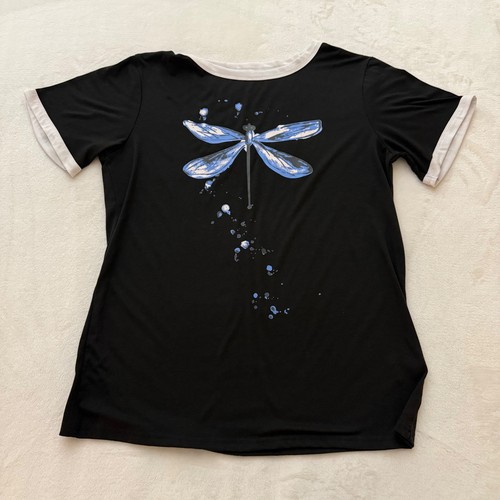 Shirt donna dragonfly nera - t-shirt,