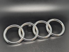 AUDI 180MM LOGO SIGLA EMBLEMA FREGIO STEMMA SCRITTA BADGE TARGA TARGHETTA NOME