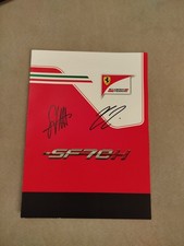 Brochure Presentazione Ferrari SF70H con autografi - F1