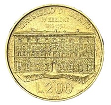 200 LIRE 1990 - CONSIGLIO DI STATO - REPUBBLICA ITALIANA - BB -