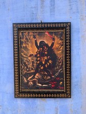 Telaio Foto Kali,Muro Arte,Arredamento da Parete Vintage Indiano Dea Immagine -
