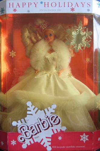 Barbie happy holidays 1989 - barbie,