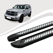 Pedane Compatibili Per Dodge Nitro Dal 09-2006 Al 12/2012 VISO Nero Con