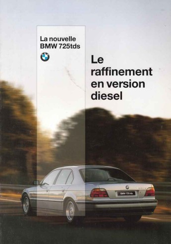 Brochure bmw 725tds - ▄▀▄,