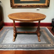 ANTICO TAVOLINO VITTORIANO INGLESE NOCE RADICA 