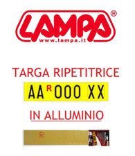 TARGA RIPETITRICE RIMORCHI COMPLETA DI NUMERI E LETTERE ALTA QUALITA' LAMPA98071