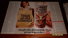 Advertising Italian Pubblicità Werbung: 1977 STAR OLIO DI SEMI DI ARACHIDE