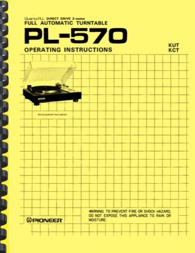 Pioneer 570 giradischi - pioneer, pl-570