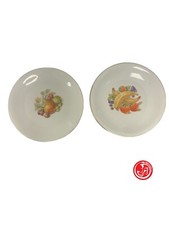 Coppia di piatti decorativi in