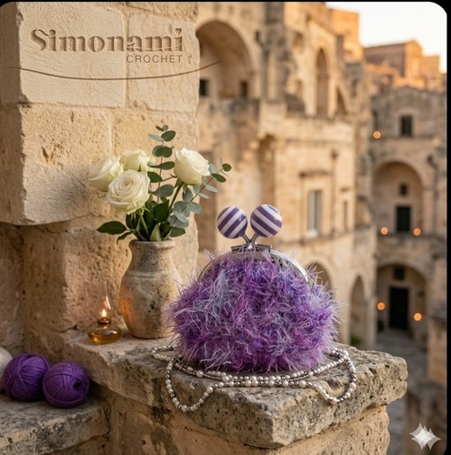 Portamonete clic clac - clic, crochet