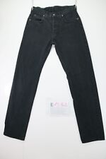 Lee Boyfriend(Cod.E1582)Tg45 W31 L34 jeans usato Vita Alta Vintage Nero Original