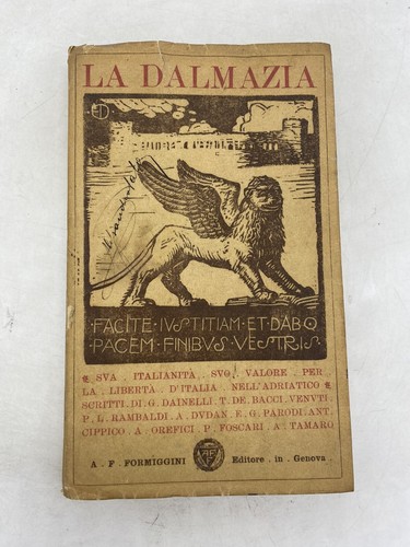 Dalmazia f formiggini - -, a.f.