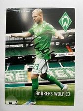 Autografo ANDREAS WOLF-Werder Brema 11/12-Germania-Ex-AS Monaco-1.FC Norimberga-AK