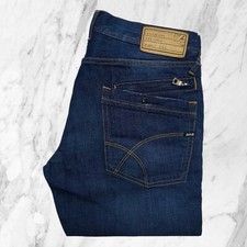 GAS Jeans Uomo Tasche Zip NUOVI Blu Scuri 100% Cotone Taglia 31 W31 Tra 44 46 IT