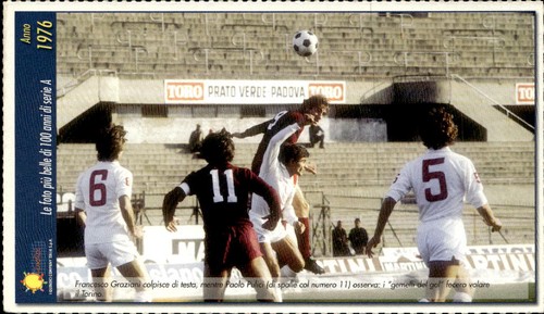 Cartolina calcio calciatore