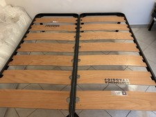 Rete a doghe singola 80x190 ortopedica telaio in metallo e doghe in faggio