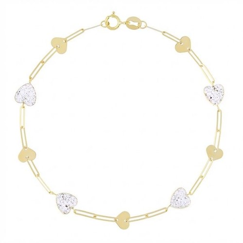 Bracciale cuori resina e - cuori,
