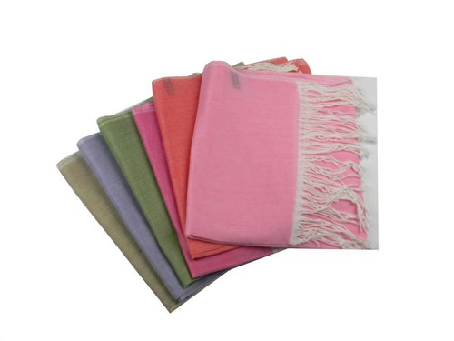 Sciarpa donna rosa beige verde
