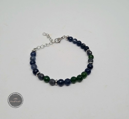 Bracciale uomo con pietre