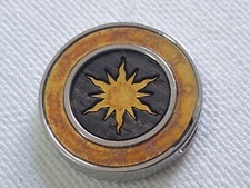 Ciondolo Rebecca zodiaco per collana ACCIAIO ORO 750% FI EBANO 1462 medaglia