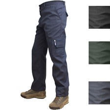 Pantalaccio pantalone da lavoro uomo con tasconi invernale felpato elastico vita