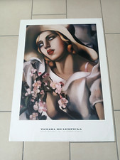 Poster Vintage 1998 Official Tamara De Lempicka Le Chapeau 70 x 95 cm