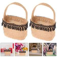  5 Pezzi Cesto Carino Matrimonio Fiori Bambina Cesti Romantico Bouquet Sacchetti