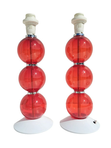 Base lampada coppia sfere - lampada, 3