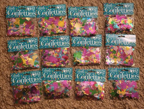 Lot confettios confetti - of, 12